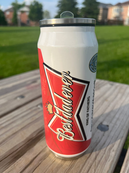 Custom Soda can tumbler, custom beer can tumbler. Best dad ever, gift ideas for men, gift ideas for Father’s Day, gifts for dad