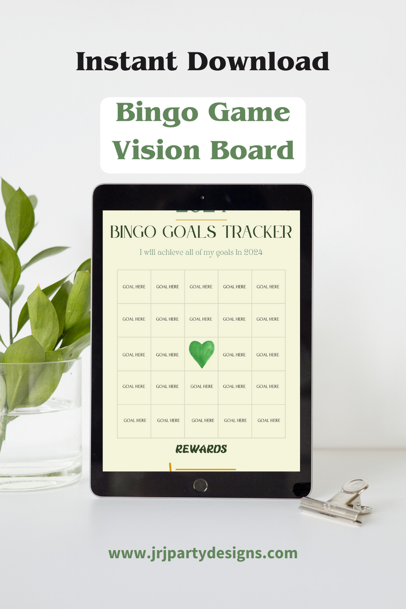 Bingo Goal Tracker JRJ Party Designs Inc.