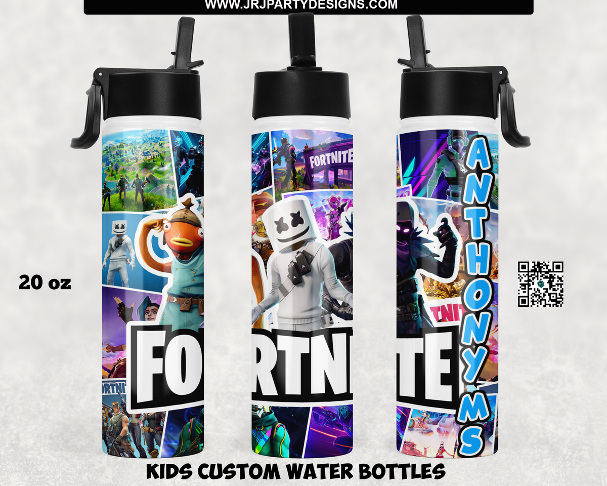 Fortnite Kid Tumbler, Flip Top 12 oz Tumbler, Kid Water Bottle – E-unik  Creations