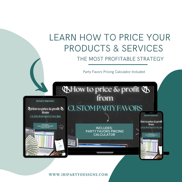 Custom Party Favors industry, How to price custom party favors, how to price tshirts, how to start a custom party favors business, party favors pricing calculator, party favors start up kit, Custom Party Favors business, how to start a business, business start up plan, party favors business plan, party favors marketing tips, pricing calculator spreadsheet