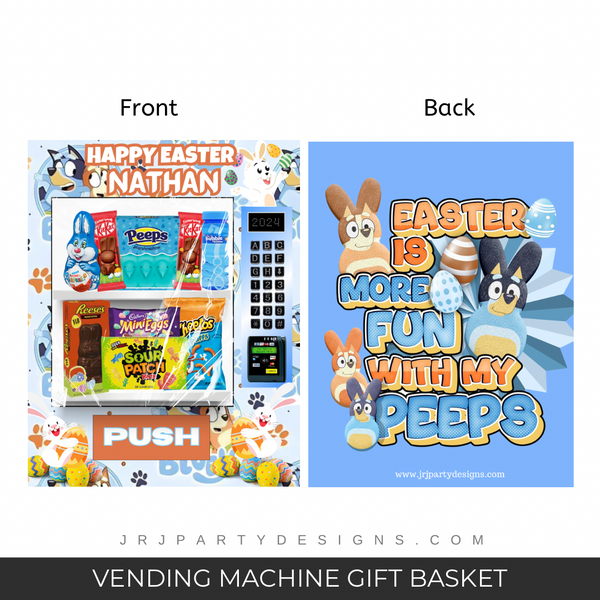 Easter Vending Machine Gift Basket, Easter Vending Machine Gift, Easter Vending Machine Template, How to make an Easter Vending Machine