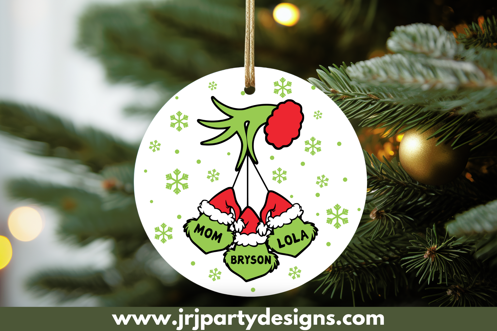 Personalized Grinch Ornament