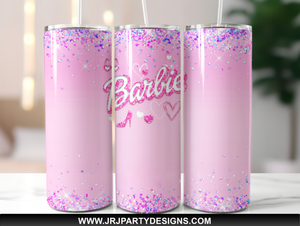 Barbie Glitter Tumbler