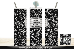 Composition Book Tumbler