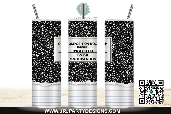 Personalized Teacher Appreciation 20oz Tumbler Gift
