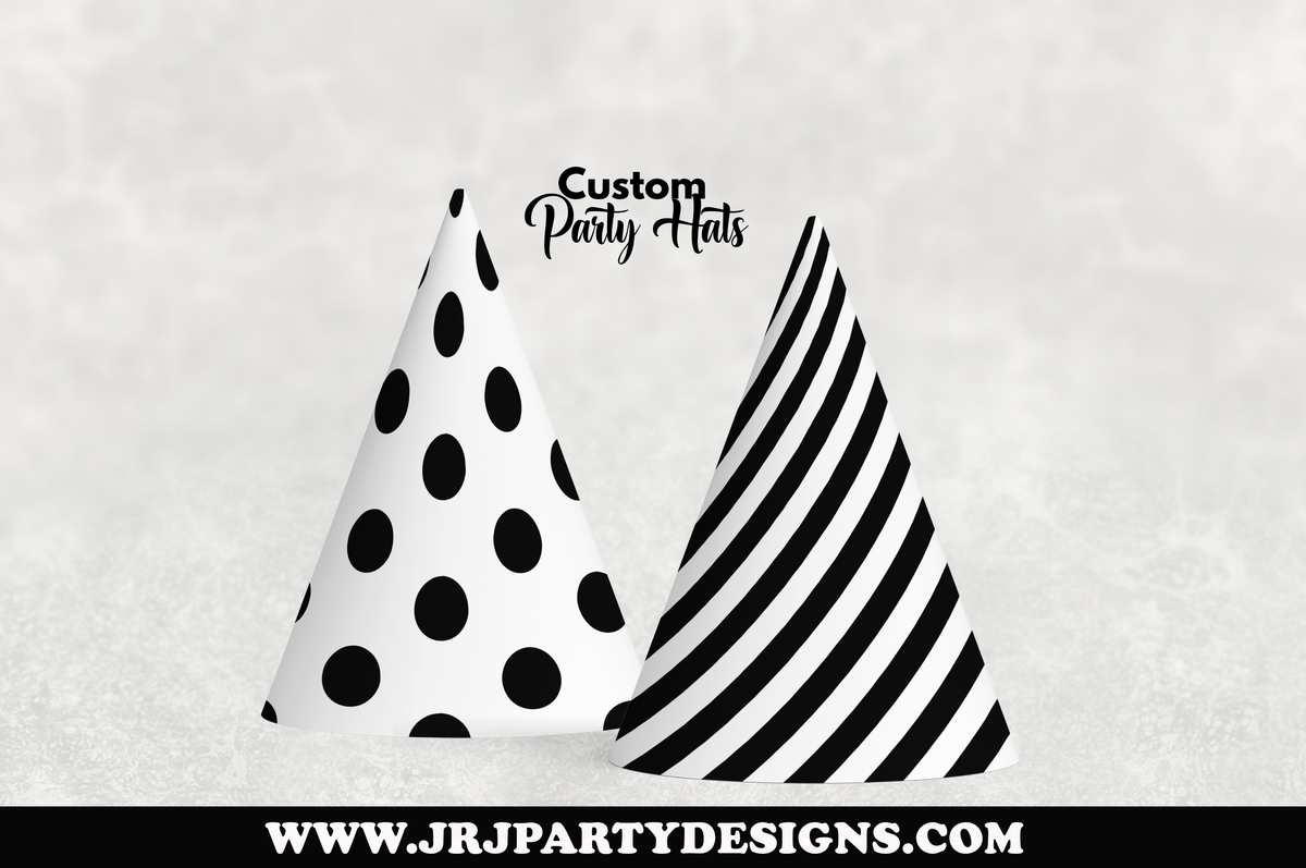 Part Hat Design Custom Party Hat Template | Design in Canva – JRJ Party Designs Inc.