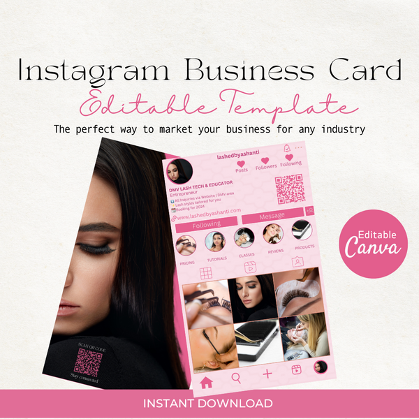 Lash Extension Card, Eyelash Care Card, DIY Small Business Care Card, Editable Lash Aftercare Card Template, Acuity Scheduling Template, Lash Tech Acuity Scheduling Template, Lash Tech Branding, Lash Tech Website, Canva Template, Editable Template, faceless reels, faceless digital marketing