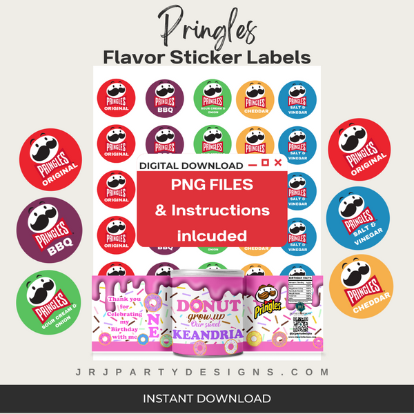 Custom Pringles, Pringles Party Favors, Pringles Shaker Cans, Pringles Flavor Sticker Labels, Pringles Flavour Sticker Labels,  Pringle Label Stickers, Custom Pringles,  Pringles Stickers, Pringles Labels, Instant Download, Digital File, Party Favor Templates, Done For You Party Favor Templates, Custom Party Favors, DIY Party Favors, DIY party 