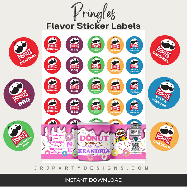 Custom Pringles, Pringles Party Favors, Pringles Shaker Cans, Pringles Flavor Sticker Labels, Pringles Flavour Sticker Labels,  Pringle Label Stickers, Custom Pringles,  Pringles Stickers, Pringles Labels, Instant Download, Digital File, Party Favor Templates, Done For You Party Favor Templates, Custom Party Favors, DIY Party Favors, DIY party 