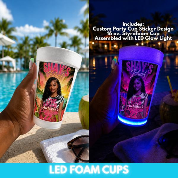 Tropical birthday party favor