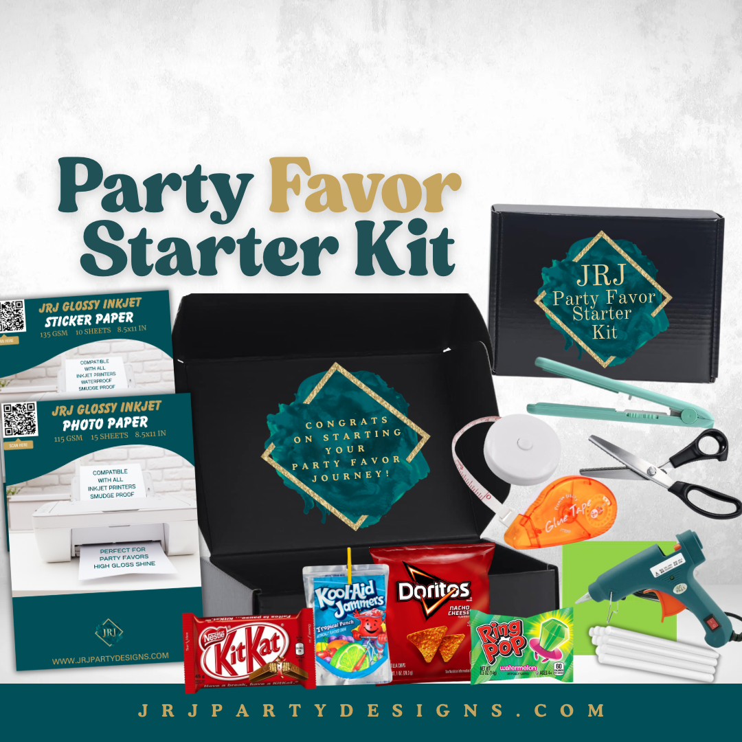 Party Favor Starter Kit, Beginner Party Favor Kit, DIY Party Favors, DIY mom, DIY party decor, Party Favor business, DIY custom party favors, party favor template 