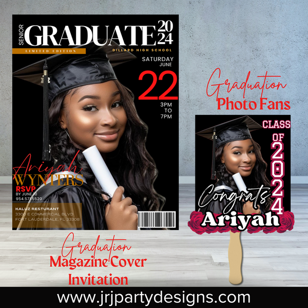 Personalized Photo Graduation Fan