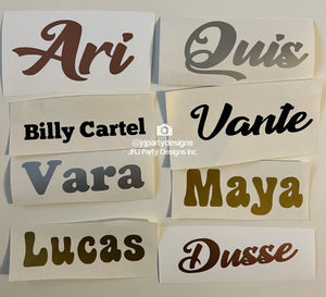 Personalized Vinyl Decal Stickers