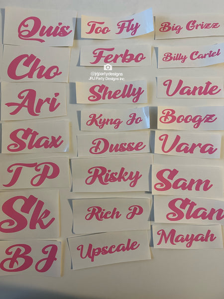 Personalized Vinyl Decal Stickers