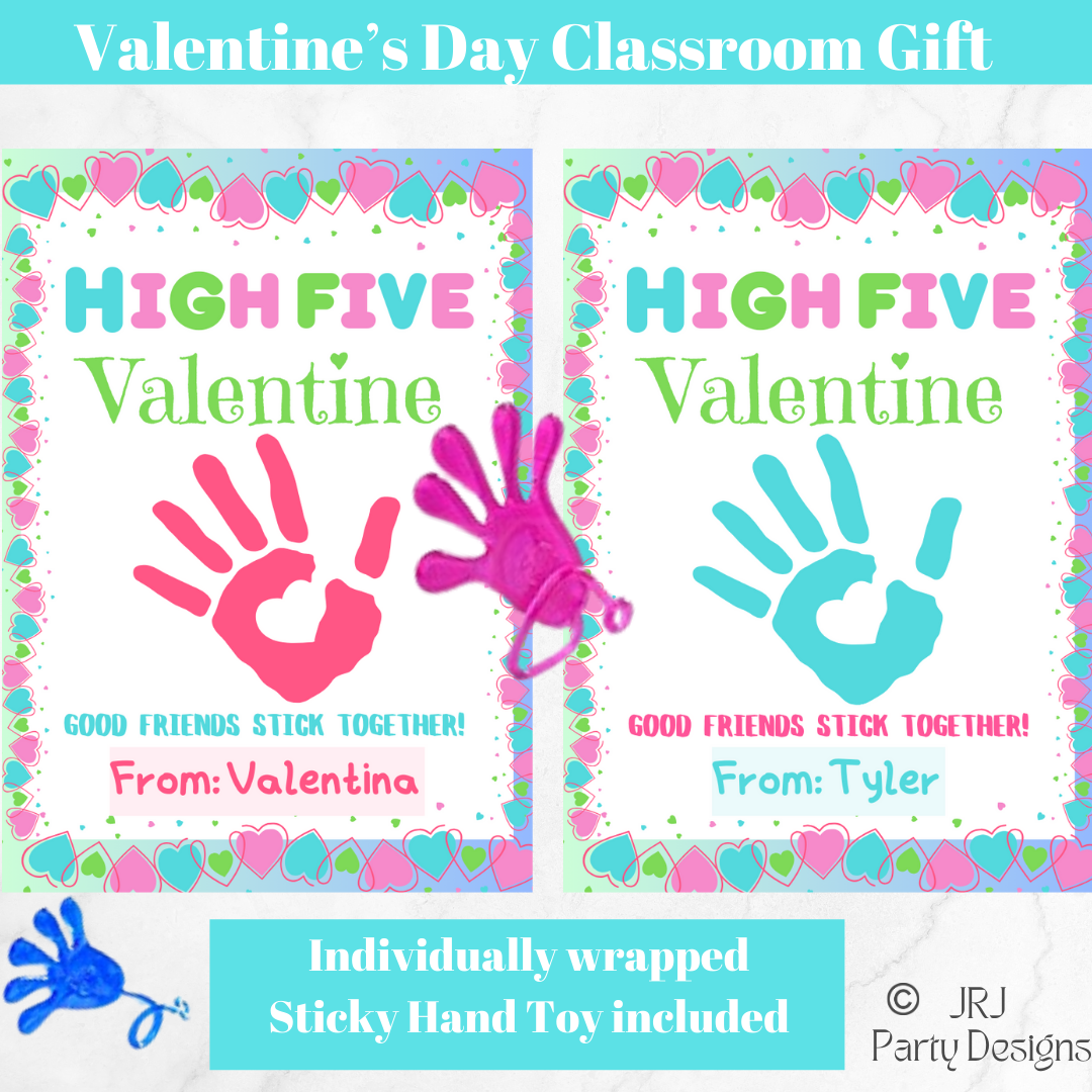 Sticky Hand High Five Toy Valentine's Day Classroom Gifts