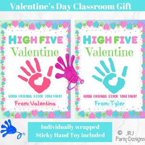 Sticky Hand High Five Toy Valentine's Day Classroom Gifts