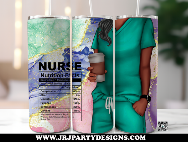 Nurse Tumbler with Straw