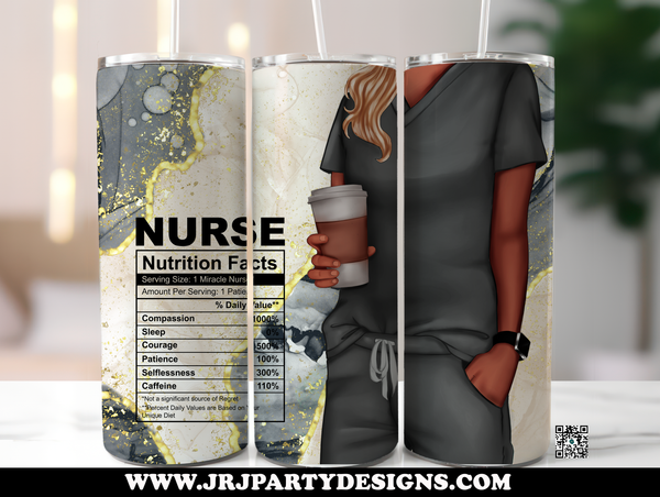 Nurse Tumbler with Straw