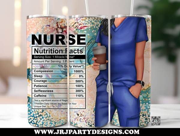 Nurse Tumbler with Straw