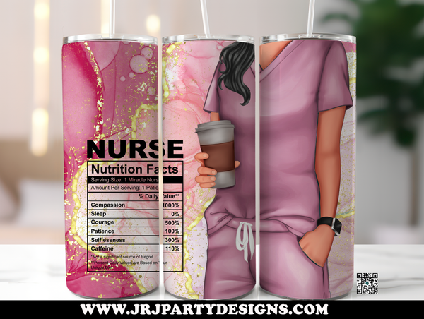 Nurse Tumbler with Straw