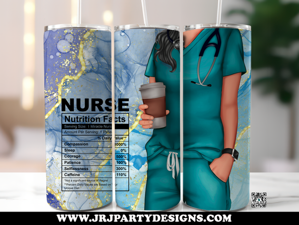 Nurse Tumbler with Straw