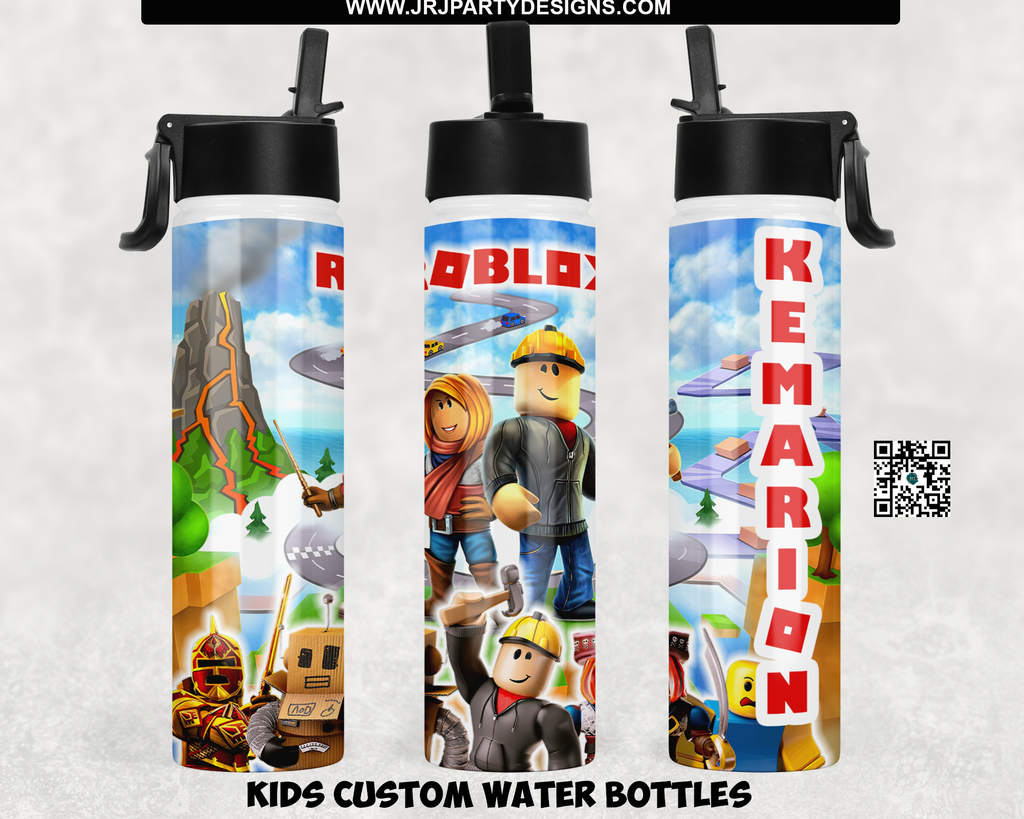 Roblox Kids Flip Top Water Bottle