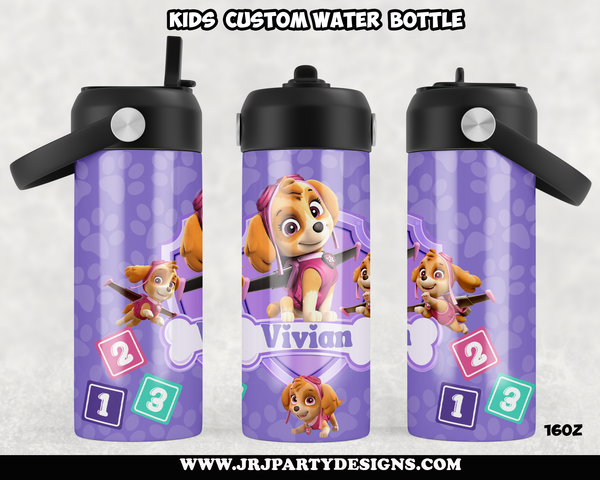 Kids Water Bottle - Personalize - Choose any theme