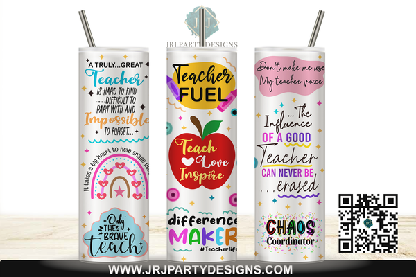 Personalized Teacher Appreciation 20oz Tumbler Gift