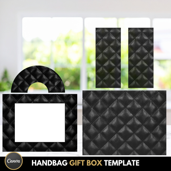 Purse gift bag template for custom party favors and gifts