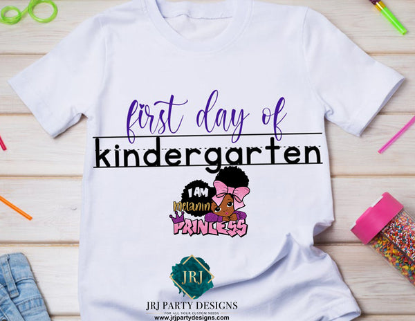 Back to School T shirt  - 1st Day of Kindergarten