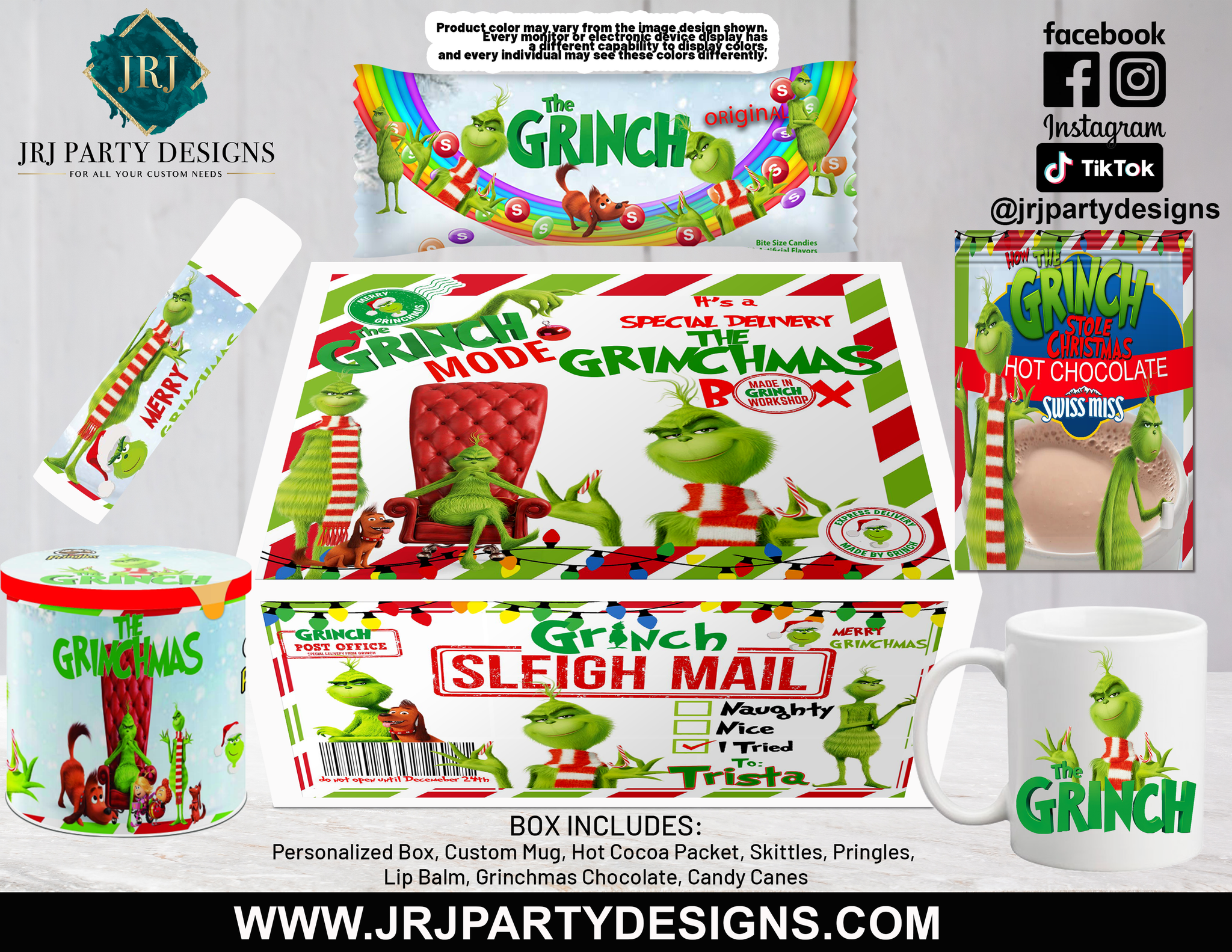 Grinchmas Eve Box – JRJ Party Designs Inc.