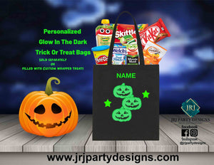 Glow In The Dark Trick or Treat Bags