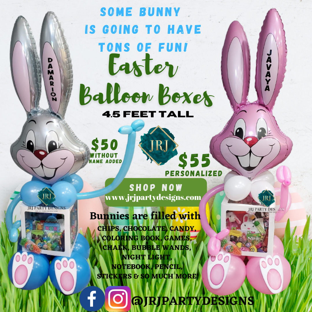 Easter Bunny Balloon Box – JRJ Party Designs Inc.